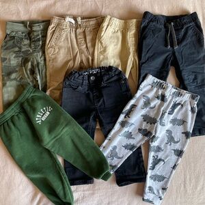 Boy Pant Bottom Bundle. Lot of 7 Pants Size 2T. Carters. Children’s Place.